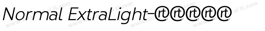 Normal ExtraLight字体转换